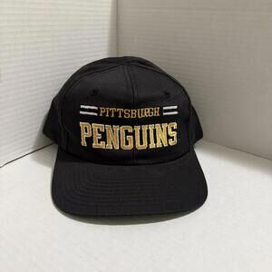 Vintage 90s Pittsburgh Penguins CCM Snapback Black Men’s